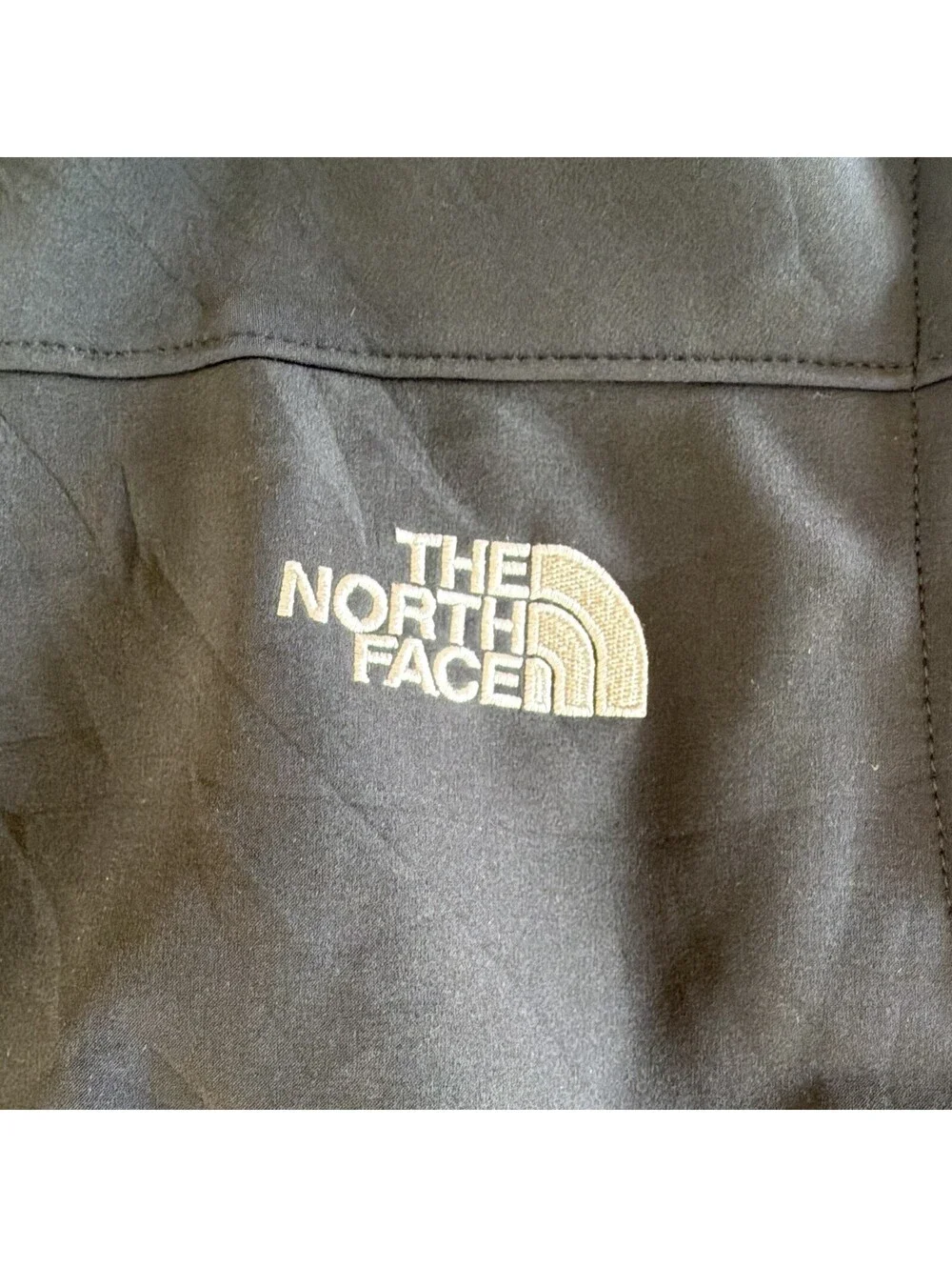The North Face Men’s Black Solid Full Zip Logo Vest Jacket Size M